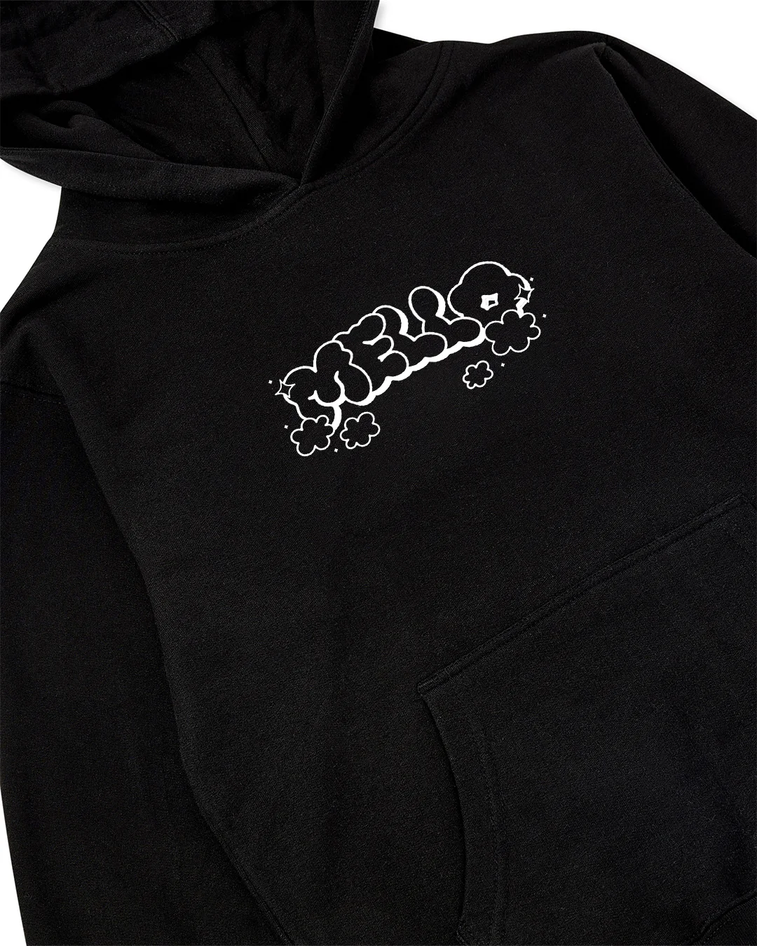 Cloudy Hoodie (Youth) — Black - Image 3