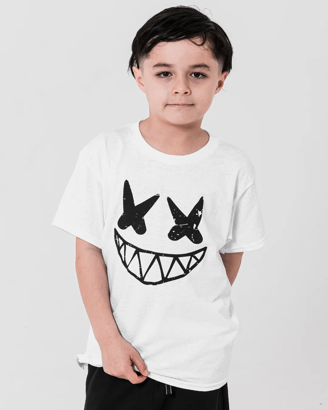 Grin T-Shirt (Youth) — White - Image 3