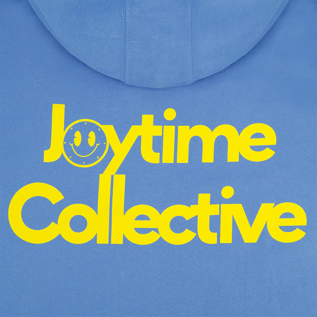 Joytime Collective Stacked Logo Hoodie — Blue - Image 4