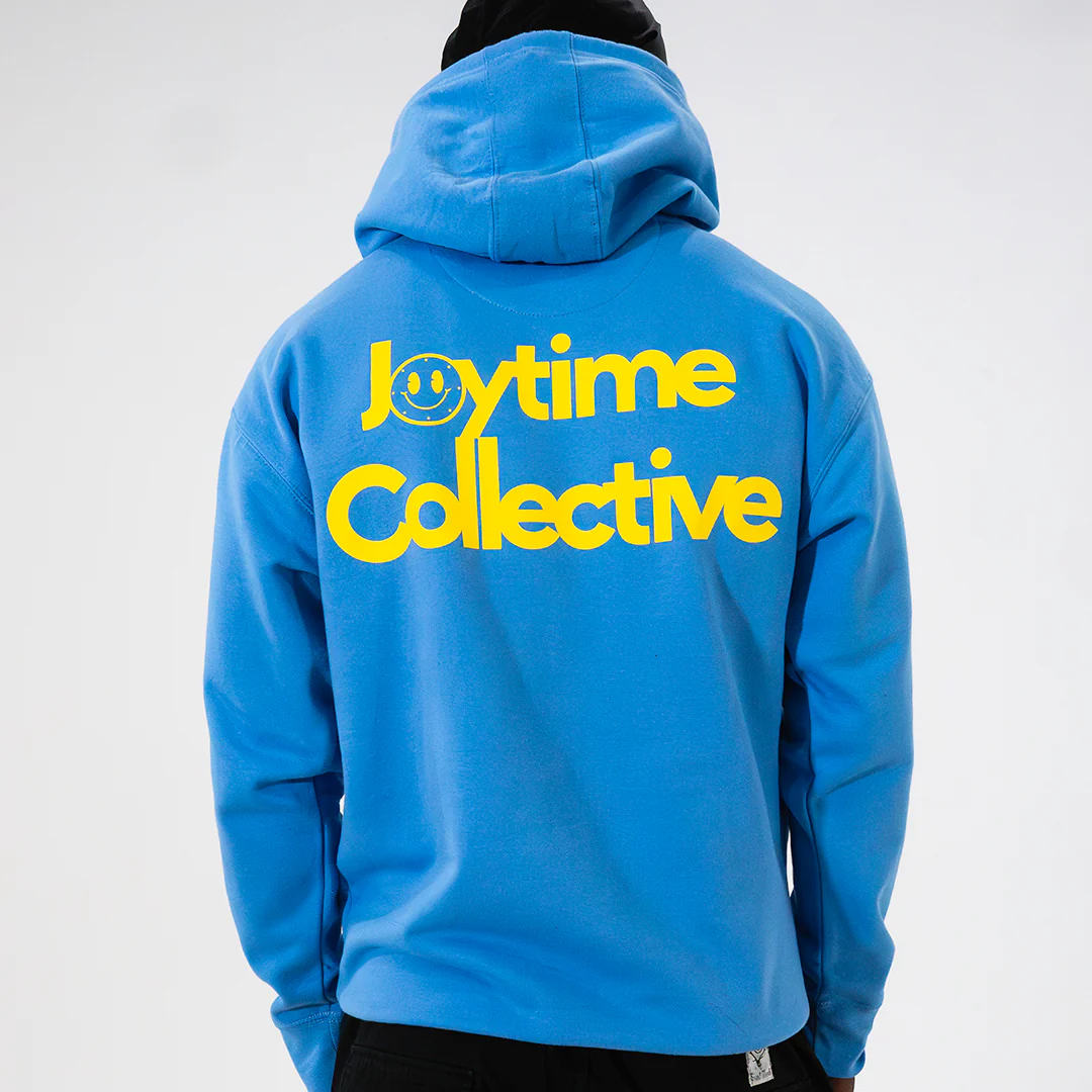 Joytime Collective Stacked Logo Hoodie — Blue - Image 6