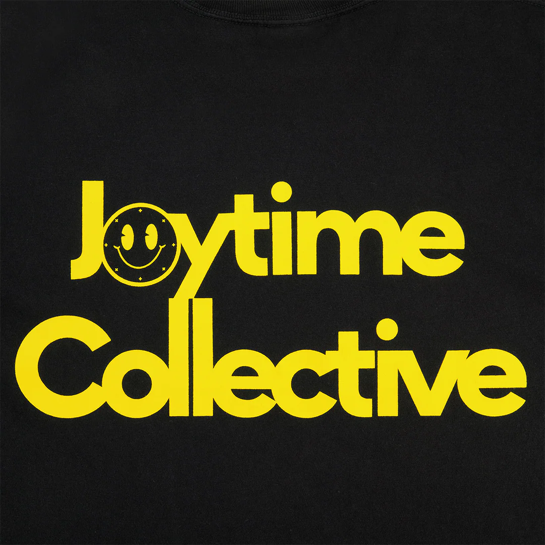 Joytime Collective Stacked Logo L/S Shirt — Black - Image 4