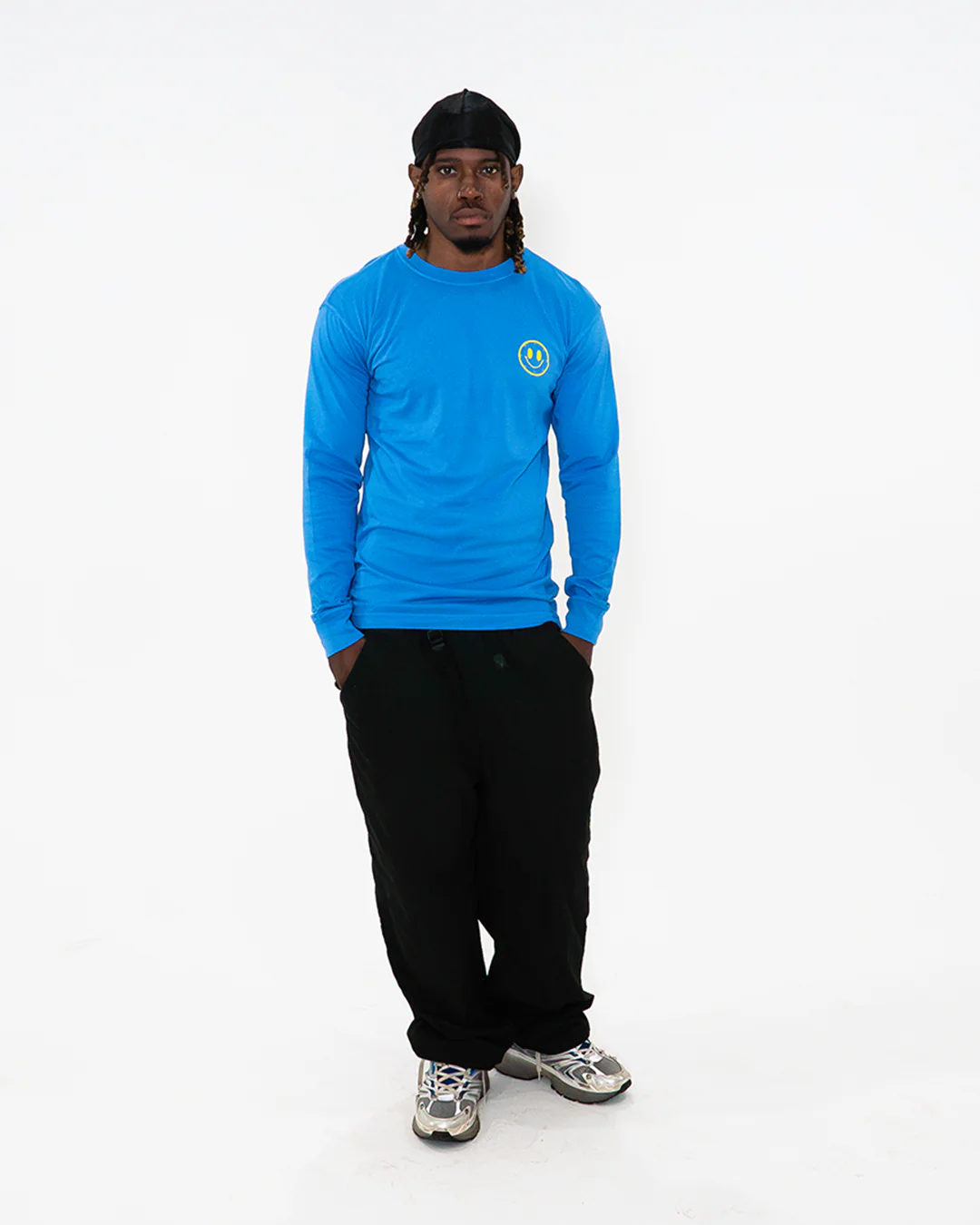 Joytime Collective Stacked Logo L/S Shirt — Blue - Image 5