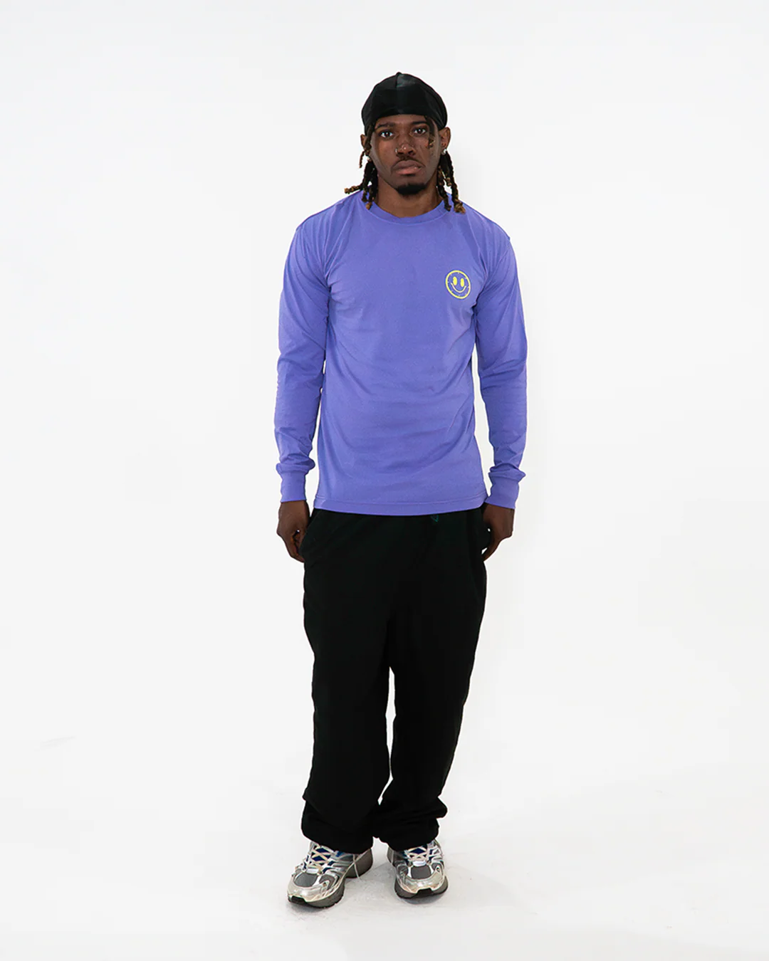Joytime Collective Stacked Logo L/S Shirt — Purple - Image 5
