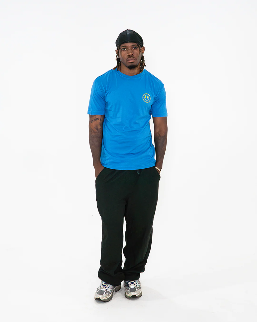 Joytime Collective Stacked Logo T-Shirt — Blue - Image 5