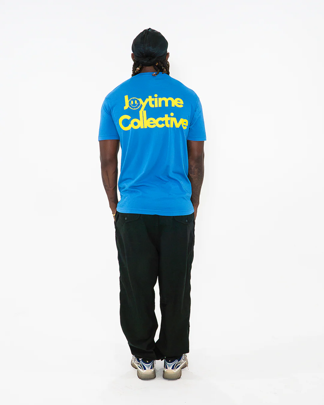 Joytime Collective Stacked Logo T-Shirt — Blue - Image 6