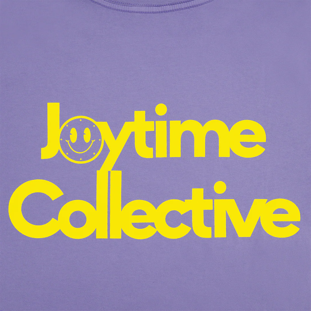Joytime Collective Stacked Logo T-Shirt — Purple - Image 4