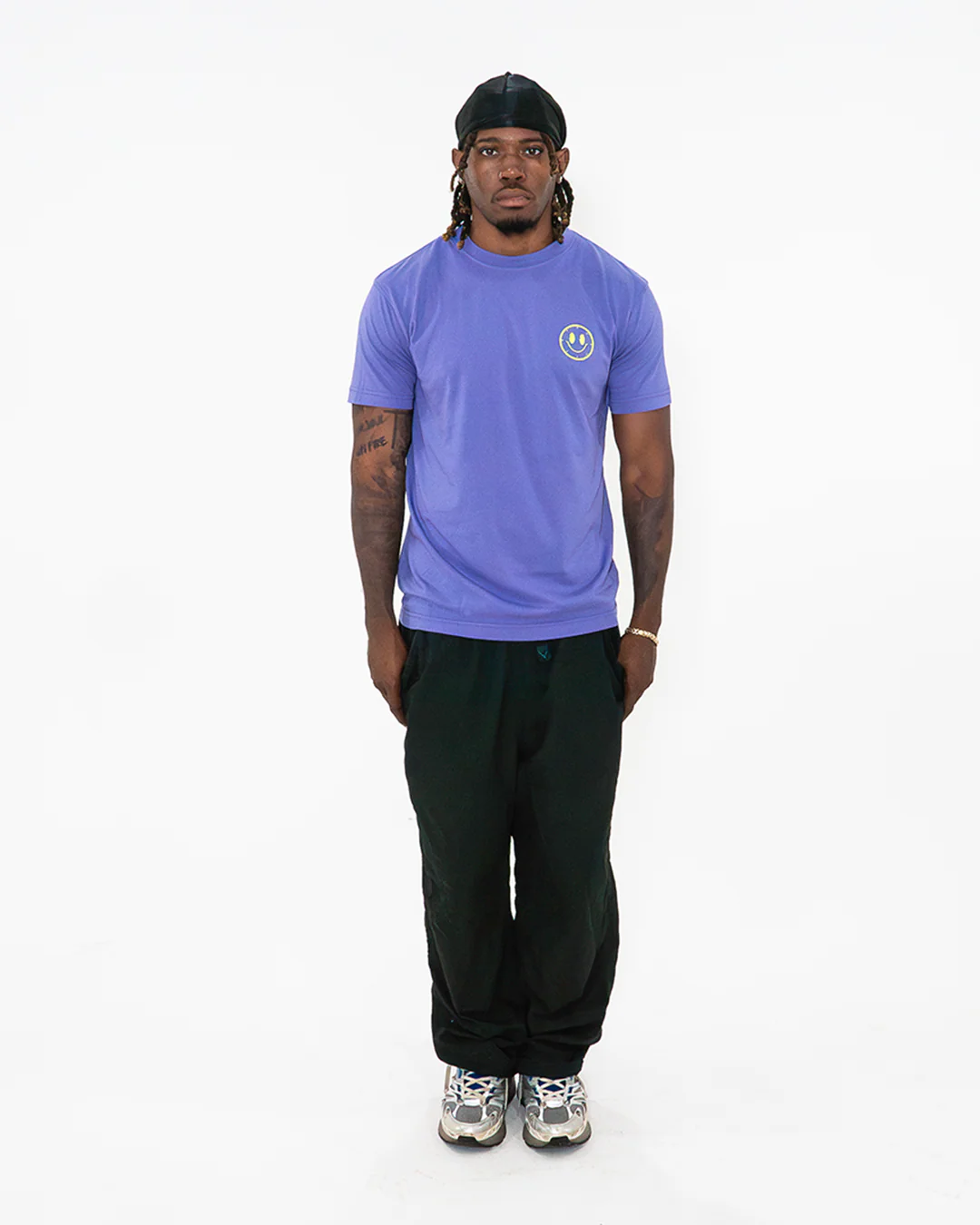 Joytime Collective Stacked Logo T-Shirt — Purple - Image 5