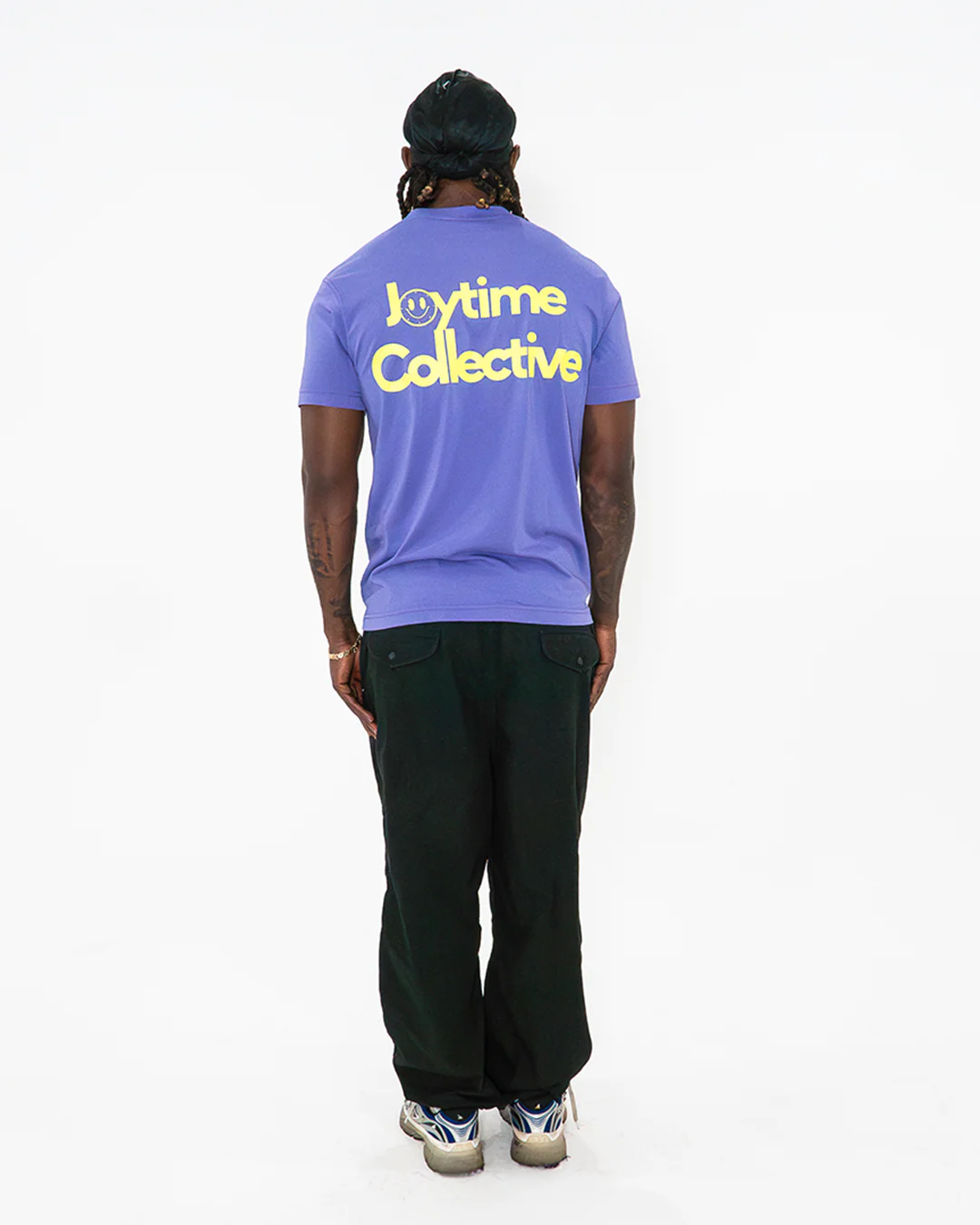 Joytime Collective Stacked Logo T-Shirt — Purple - Image 6