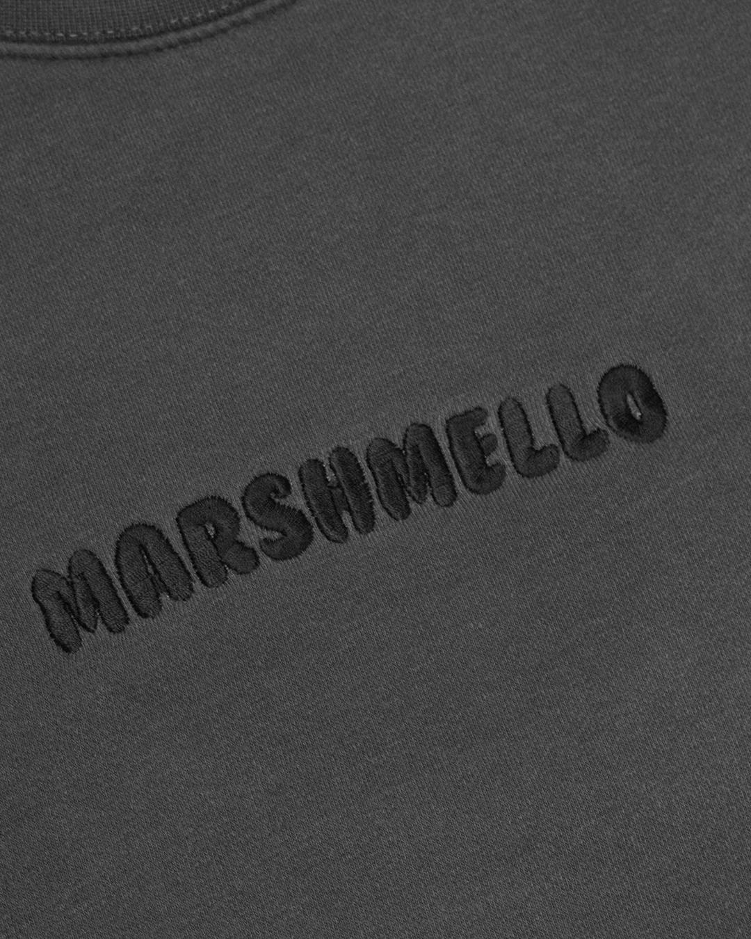 Marshmello Light Stitch Logo Crewneck — Black - Image 3