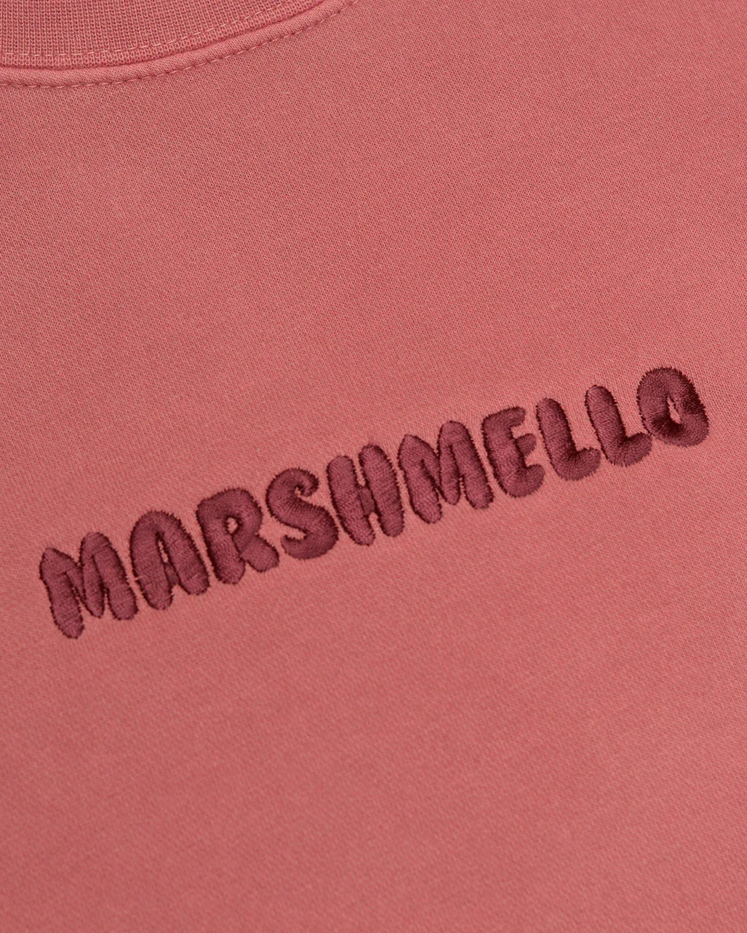 Marshmello Light Stitch Logo Crewneck — Maroon - Image 3