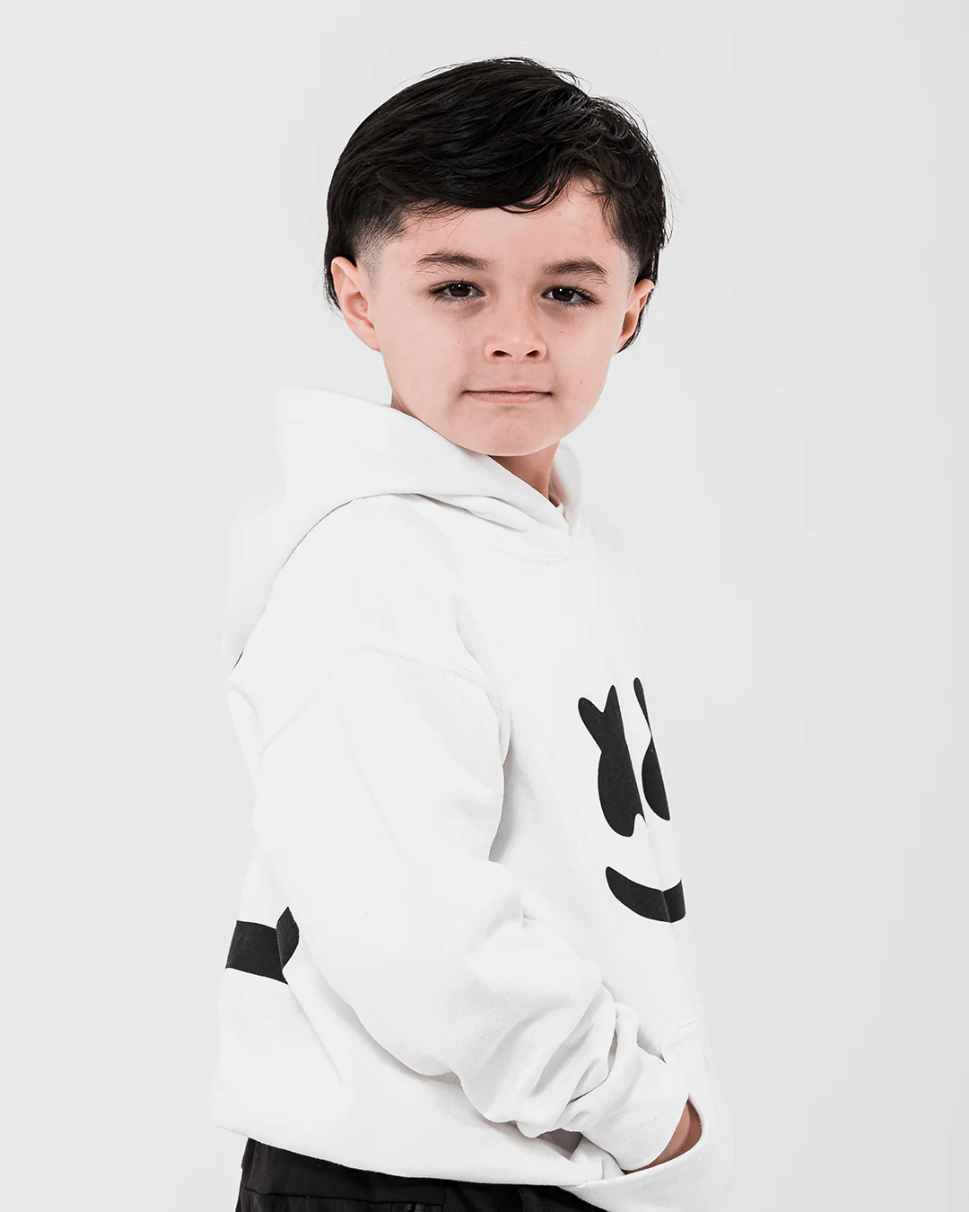 Smile Hoodie (Youth) — White - Image 4