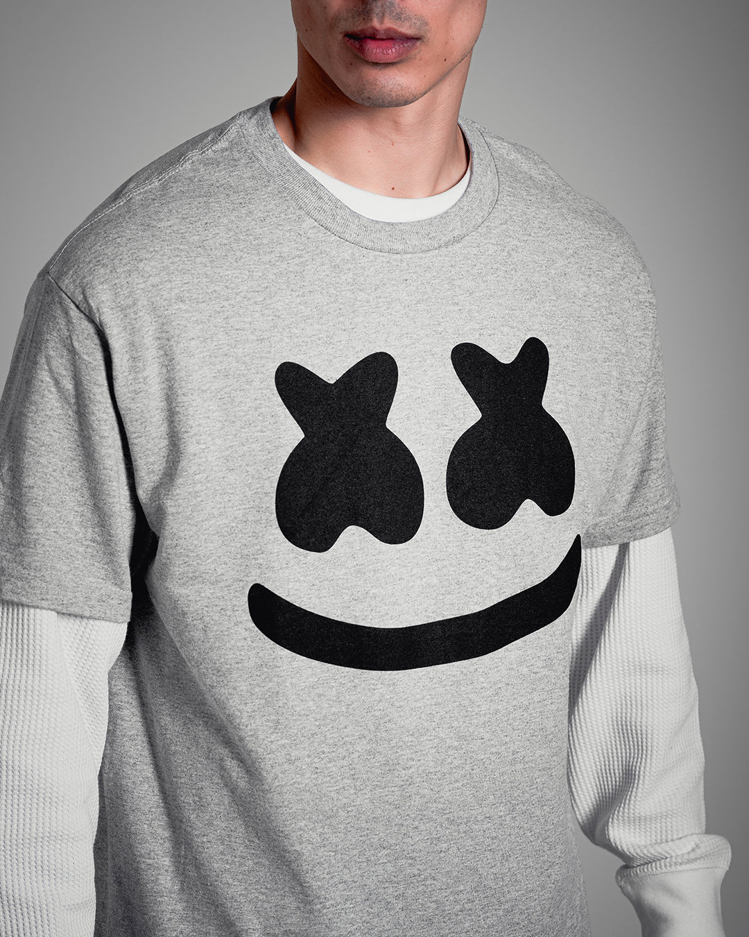 Smile T-Shirt — Athletic Heather - Image 3